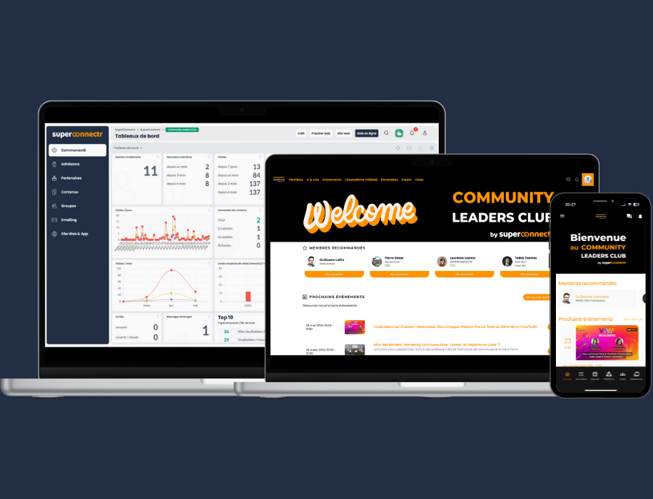 SuperConnectr : Plateforme communautaire et application communauté tout-en-un