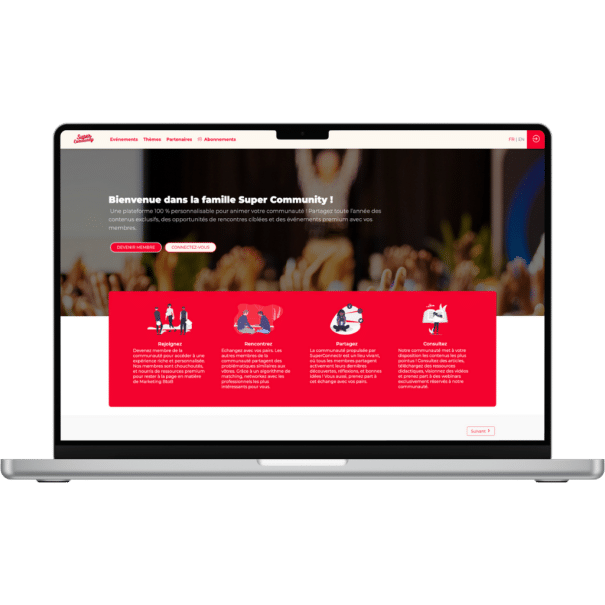 Site web vitrine - Plateforme communautaire